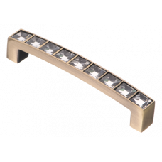 Ручка-скоба с кристаллами AKR02-096мм бронза