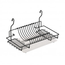 Сушилка для посуды на рейлинг 440*258*260 черный матовый MX-074 BL