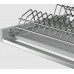 Сушилка для посуды 2-х ур. 600мм с рамой +1 жестк. поддон, нерж