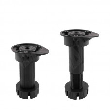 100мм ножка кухонная черная (разборная) PULSE