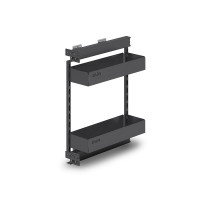 Бутылочница EVA Dark Side в базу 150 мм, с дов, графит, левая