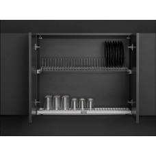 Посудосушитель для тарелок/чашек в базу 600мм с алюм. рамой и пласт. поддон VIBO