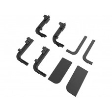 GOLA Комплект соединителей и заглушек для Г-обр. профилей (8шт.), пластик, черный FRM9200.01.B