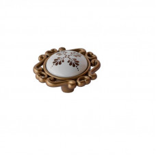 SETE Ручка NELLA01 ажурная бронза с керамикой, золотой рис. кнопка,RM-NELLA01-04