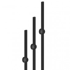 Ручка-профиль H77-800, чёрная, (кнопка отдельно)