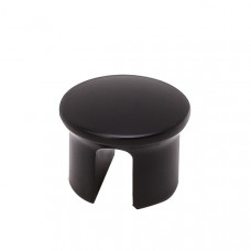 Ручка-кнопка H77, КРУГЛАЯ, чёрная