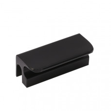 Ручка-кнопка H77, ПРЯМОУГОЛЬНАЯ, чёрная