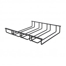 Держатель для фужеров 4-х рядный, черный матовый MX-057 BL