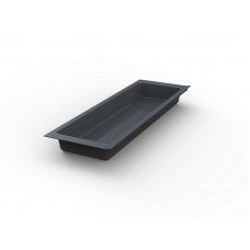 Лоток для столовых приборов Traybond 157х480мм, 1 секция, антрацит