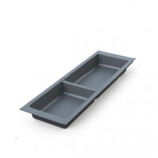 Лоток для столовых приборов Traybond 157х480мм, 2 секции, антрацит