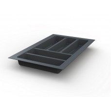 Лоток для столовых приборов Traybond 292х480мм, 5 секций, антрацит