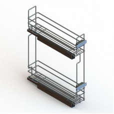 Бутылочница Квадро 1 (лев) с напрал с дов (графит)