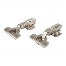 Петля накладная с доводчиком, 3D регул., никель (с декорат. загл.) (2шт.)