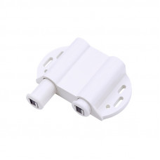 Магнитный держатель двойной для стеклянного фасада, ( 2 шт.), белый