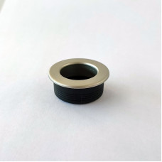 Ручка врезная круглая D41, пласт. МАТ.НИКЕЛЬ