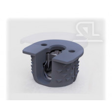 Стяжка РАФИКС с винтом+крышка СЕРЫЙ (Турция)