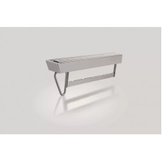 FIRMAX Вешало для плечиков, потолочное крепление, 54х425х137, серый