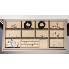 ALPHALUX Aiden Выдвижной лоток для бижутерии в базу 600 мм, 564*420*68, кожа,