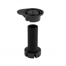 100мм ножка кухонная черная (разборная) FLX10B