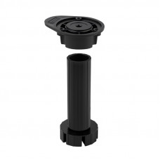 120мм ножка кухонная черная (разборная) FLX12B