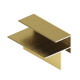 Угол прямой внешний/внутренний для цоколя L=5400 Золото крац