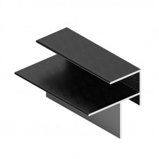 Угол прямой внешний/внутренний для цоколя L=5400 Черный крац.