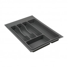 Вклад-лоток для столовых приборов 400мм (325*485*45) Вулканический серый