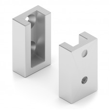 Крепление стена-стена для вешала алюм., Серебро матовое