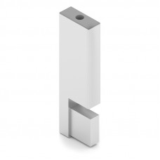 Крепление торцевое для вешала алюм., Серебро матовое