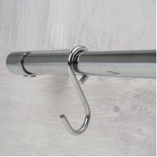 Крючок на рейлинг МАЛЫЙ хром несъемный LE 311D
