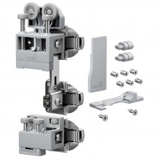 Комплект фурнитуры WingLine L (2024), вариант heavy, с функцией самозакрывания, цвет серый, правый