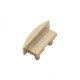 Заглушка торцевая для профиля FM1,золото