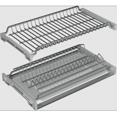 Сушилка для посуды 2-х ур. 600мм с рамой +1 жестк. поддон, нерж
